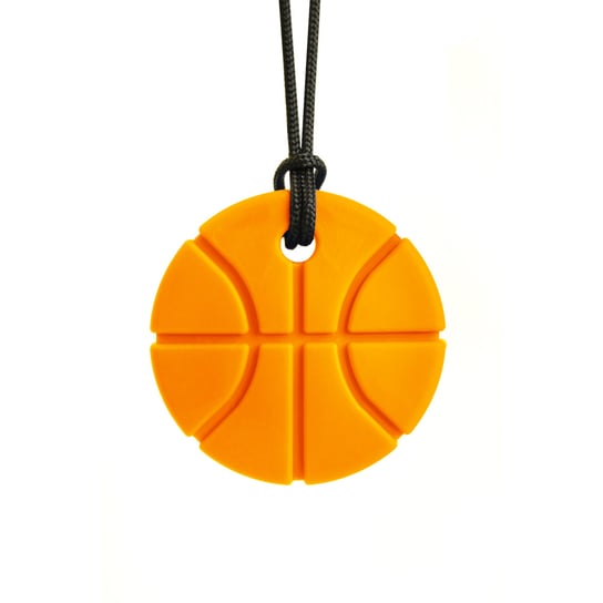 Ark Basketball Gryzak Logopedyczny Naszyjnik W Kształcie Piłki Bejsbolowej Pomarańczowy - Twardy Ark Therapeutic