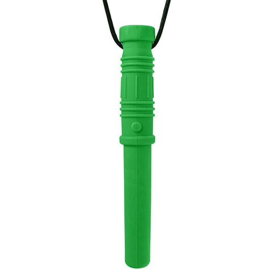 ARK BITE SABER Gryzak Logopedyczny Naszyjnik - Miecz Świetlny Ciemno Zielony - Twardy Ark Therapeutic