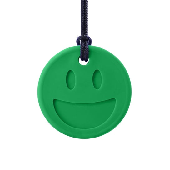 ARK SMILEY FACE Gryzak Terapeutyczny Naszyjnik Ciemno Zielony - Twardy Ark Therapeutic