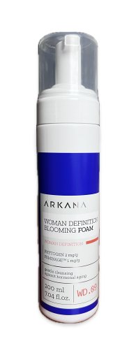 Arkana, Woman Definition Blooming Foam, Odmładzająca pianka do mycia z fitoestrogenami, 200 ml Arkana