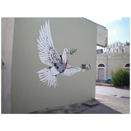 Armoured Peace Dove, Banksy 50x70 Legendarte