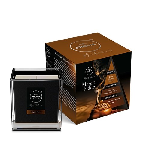 Aroma home, Black Series, świeca zapachowa, Magic Place, 155 g Aroma Home