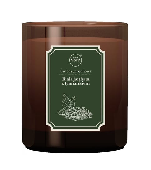 Aroma Home, Domowy Zielnik Candle, Świeczka Zapachowa, Biała Herbata I Tymianek, 160g Aroma Home