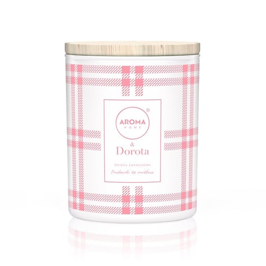 Aroma home & Dorota, świeca zapachowa, 150 g, Truskawki w śmietanie Aroma Home