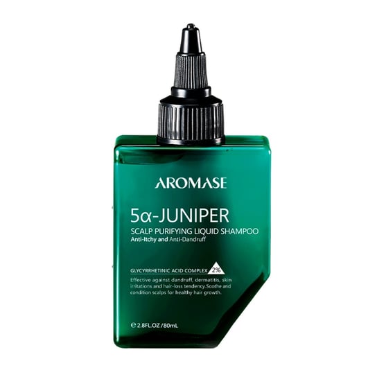 Aromase, Szampon płyn oczyszczający skórę głowy - 5α Juniper Scalp Purifying Liquid Shampoo, 80ml Aromase