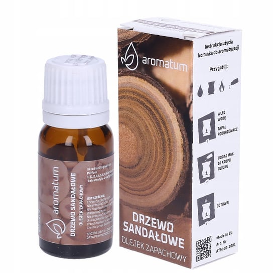 Aromatum - Naturalny olejek eteryczny o zapachu Drzewa sandałowego - 12 ml Aromatum