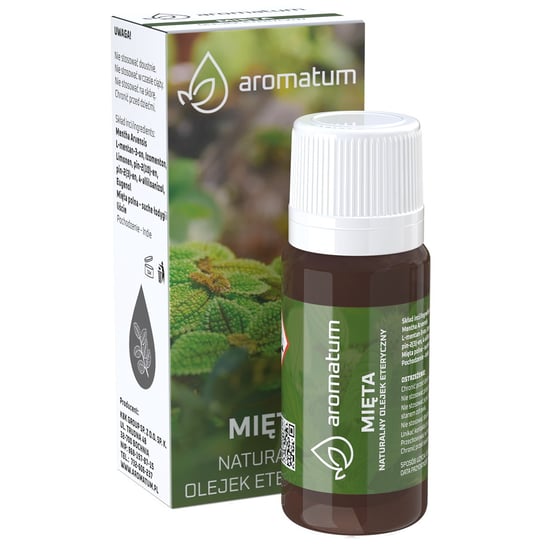 Aromatum - Naturalny olejek eteryczny o zapachu Mięty - 12 ml Aromatum