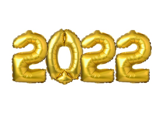 Arpex, zestaw balonów foliowych 2022, złoty Arpex