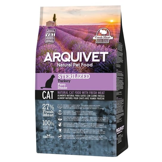 Arquivet Sucha karma dla kotów sterylizowanych z indykiem 1,5 kg Inna producent