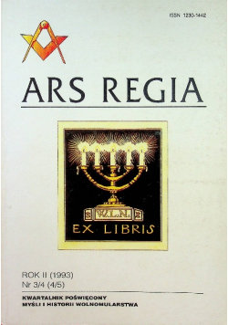 Ars Regia nr 3/4 rok II 1993 Opracowanie zbiorowe