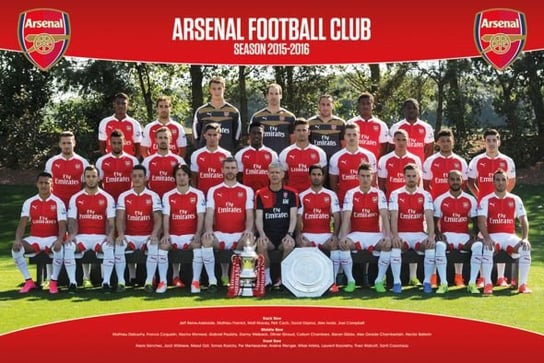 Arsenal Londyn - Drużyna 15-16 - plakat 91,5x61 cm Arsenal FC