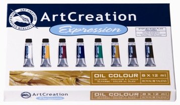 Art Creation, zestaw farb olejnych, 8 kolorów Talens
