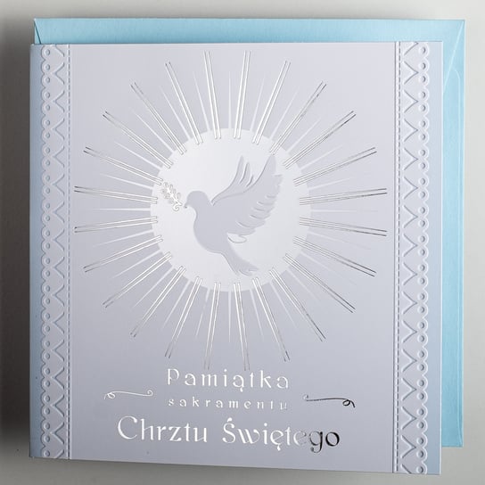 Art Nuvo, Kartka na Chrzest, Pamiątka Chrztu Świętego dla chłopca Art Nuvo