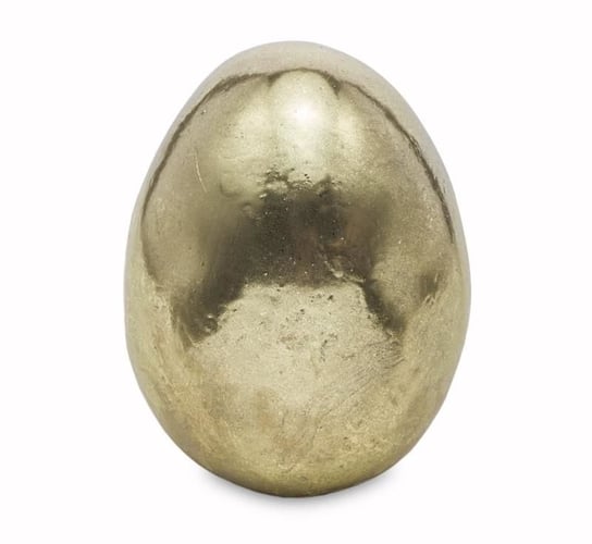 ART-POL, Figurka jajko, złota, 11,5x9x9 cm Art-Pol