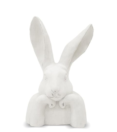 ART-POL,  Figurka królik, biały, 37x21x17 cm Art-Pol