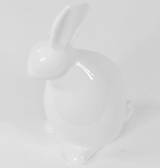 ART-POL, Figurka zajączek, biały, 20x11,5x8 cm Art-Pol
