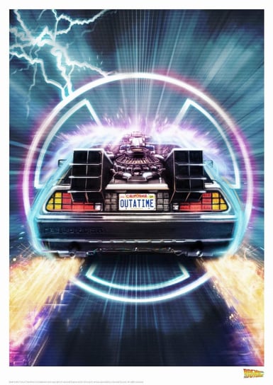 Art Print Limitowany DeLorean - Back to the future Fanattik