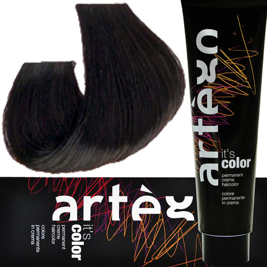 Artego, It's Color, farba do włosów 4,1 > 4A Popielaty Brąz, 150 ml Artego