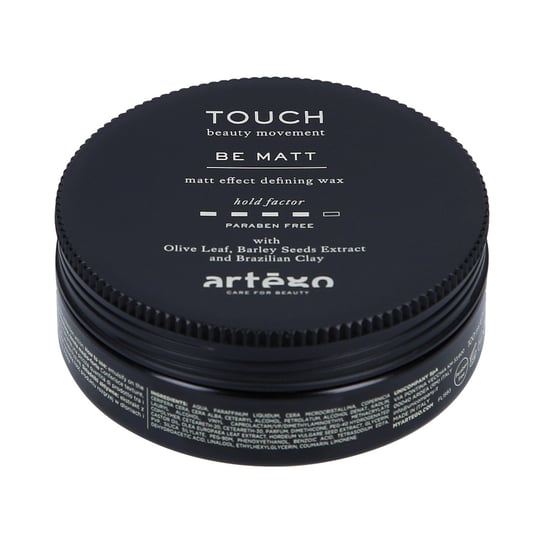 Artego Touch Be Matt, Matujący wosk na bazie glinki, 100 ml Artego