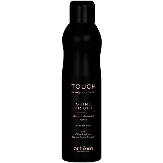 Artego TOUCH Shine Bright nabłyszczający spray do włosów 250ml zapobiega puszeniu i elektryzowaniu, ułatwia stylizację Artego
