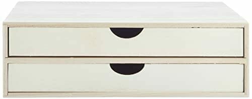 Artemio 14001908 Dekoracyjne Pudełko Do Przechowywania, Drewno, 34,5 X 34 X 10 Cm, Beżowe Artemio