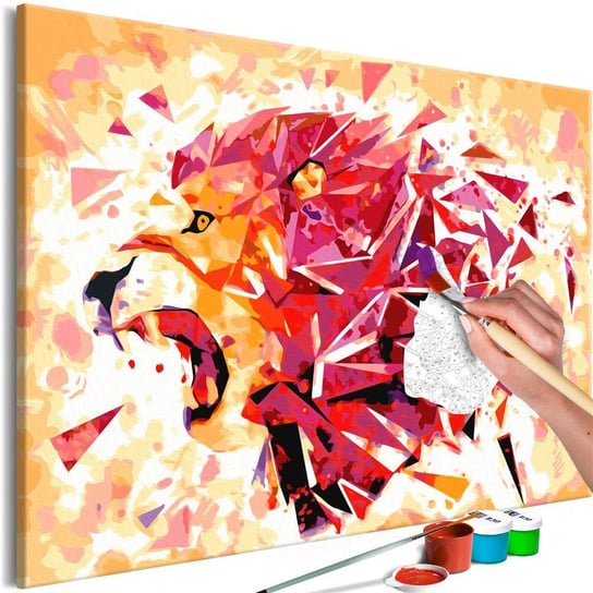 Artgeist, zestaw kreatywny, obraz do samodzielnego malowania - Abstrakcyjny lew ARTGEIST