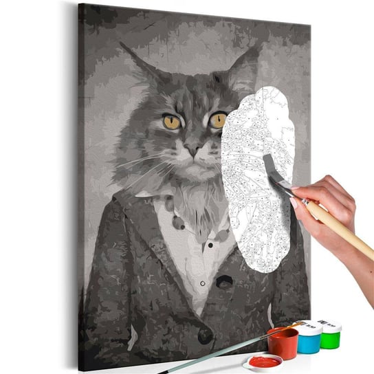 Artgeist, zestaw kreatywny, obraz do samodzielnego malowania - Elegancki kot ARTGEIST