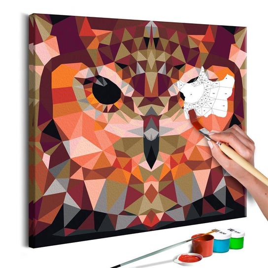 Artgeist, zestaw kreatywny, obraz do samodzielnego malowania - Geometryczna sowa ARTGEIST