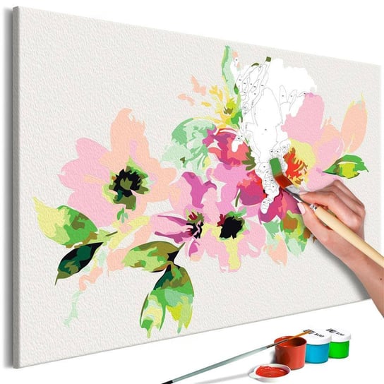 Artgeist, zestaw kreatywny, obraz do samodzielnego malowania - Kolorowe kwiatki ARTGEIST