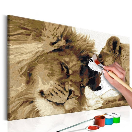 Artgeist, zestaw kreatywny, obraz do samodzielnego malowania - Lew i lwica (miłość) ARTGEIST