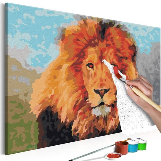 Artgeist, zestaw kreatywny, obraz do samodzielnego malowania - Lion ARTGEIST