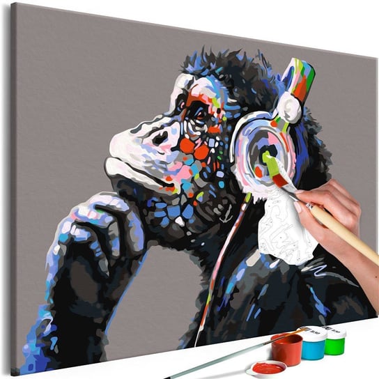 Artgeist, zestaw kreatywny, obraz do samodzielnego malowania - Muzykalna małpa ARTGEIST
