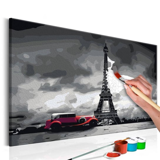 Artgeist, zestaw kreatywny, obraz do samodzielnego malowania - Paryż (Czerwona limuzyna) ARTGEIST