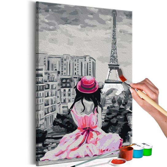 Artgeist, zestaw kreatywny, obraz do samodzielnego malowania - Paryż - widok na Wieżę Eiffla ARTGEIST