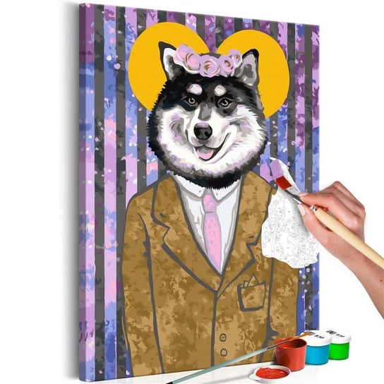 Artgeist, zestaw kreatywny, obraz do samodzielnego malowania - Pies w garniturze ARTGEIST