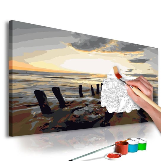 Artgeist, zestaw kreatywny, obraz do samodzielnego malowania - Plaża (wschód słońca) ARTGEIST