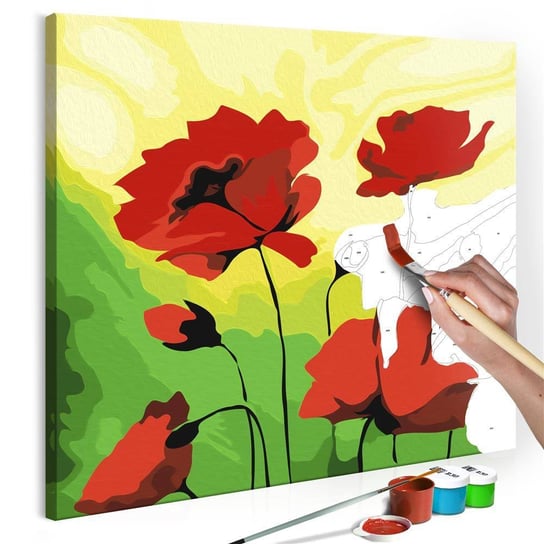 Artgeist, zestaw kreatywny, obraz do samodzielnego malowania - Poppies ARTGEIST