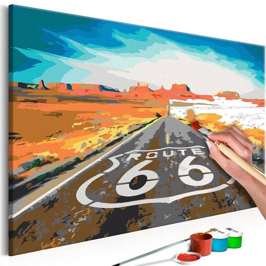 Artgeist, zestaw kreatywny, obraz do samodzielnego malowania - Route 66 ARTGEIST