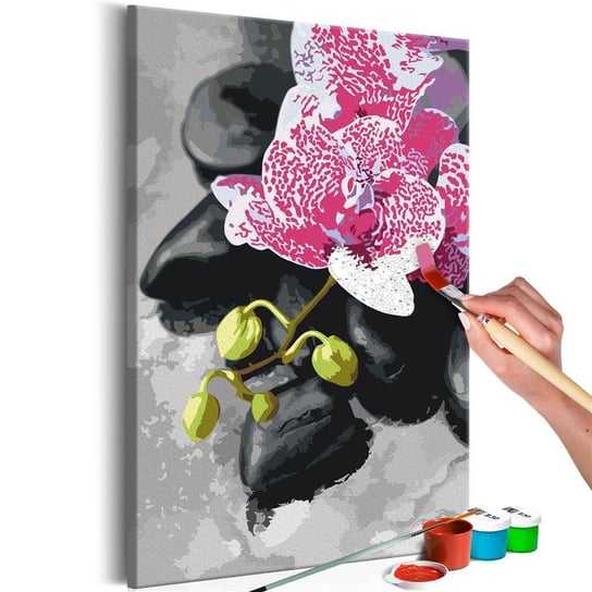 Artgeist, zestaw kreatywny, obraz do samodzielnego malowania - Różowa orchidea ARTGEIST
