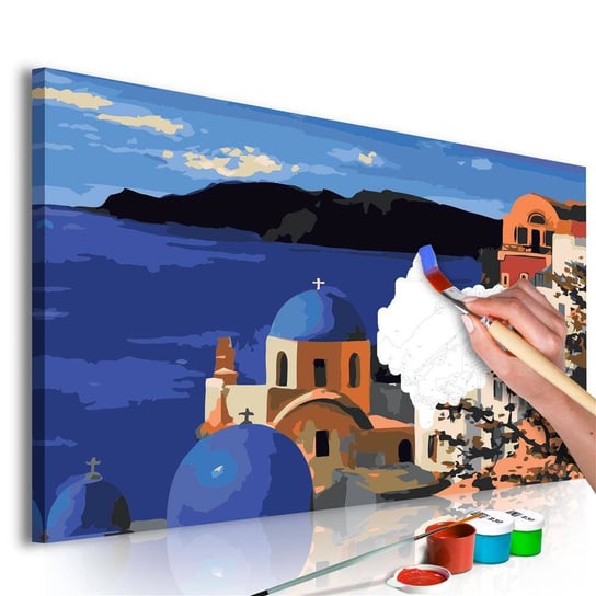 Artgeist, zestaw kreatywny, obraz do samodzielnego malowania - Santorini ARTGEIST