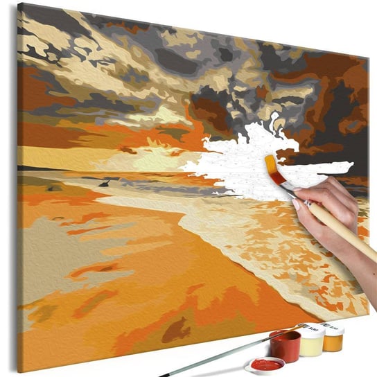 Artgeist, zestaw kreatywny, obraz do samodzielnego malowania - Złota plaża ARTGEIST