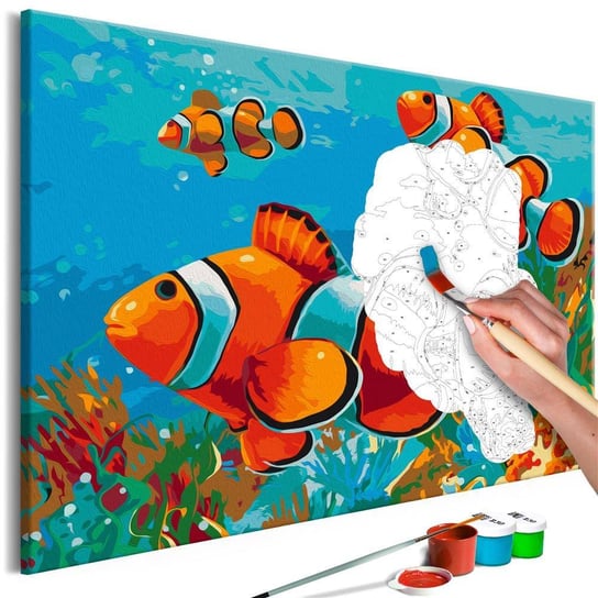 Artgeist, zestaw kreatywny, obraz do samodzielnego malowania - Złote rybki ARTGEIST