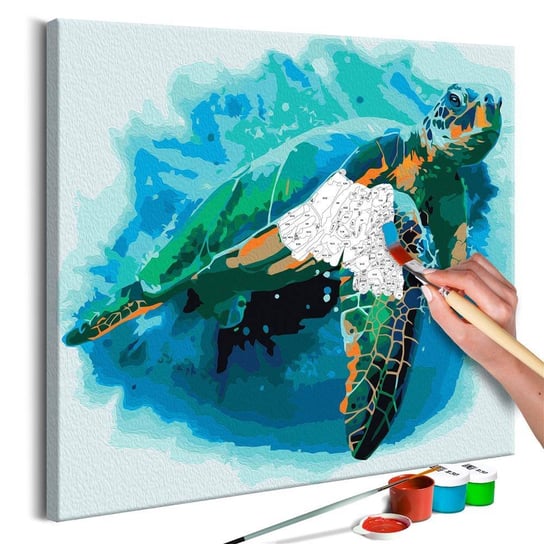 Artgeist, zestaw kreatywny, obraz do samodzielnego malowania - Żółw ARTGEIST