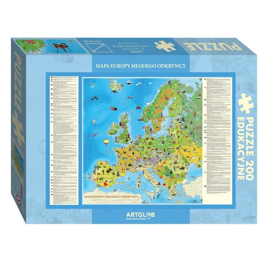 ArtGlob, puzzle, Europa Młodego Odkrywcy, 200 el. Artglob