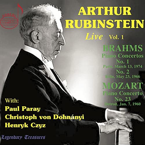 Arthur Rubinstein - Legendary Treasures Live Vol.1 Various Artists