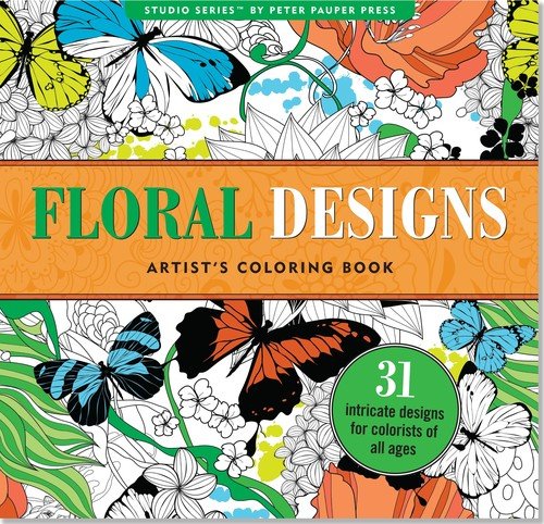 Artist's coloring book. Floral designs Opracowanie zbiorowe
