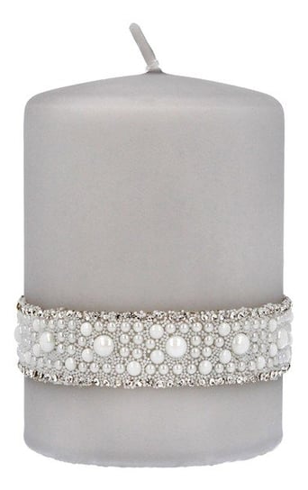 Artman Candles Świeca ozdobna Crystal Pearl - walec mały Artman