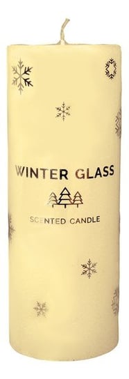 Artman Candles Świeca zapachowa Winter Glass kremowa - walec duży Artman