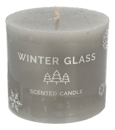 Artman Candles Świeca zapachowa Winter Glass szara - walec mały Artman