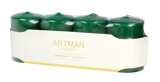 ARTMAN, Świeca 4-pack, Mat zielony Artman